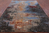 Modern Hand Knotted Wool & Silk Rug - 8' 1" X 10' 1" - Golden Nile