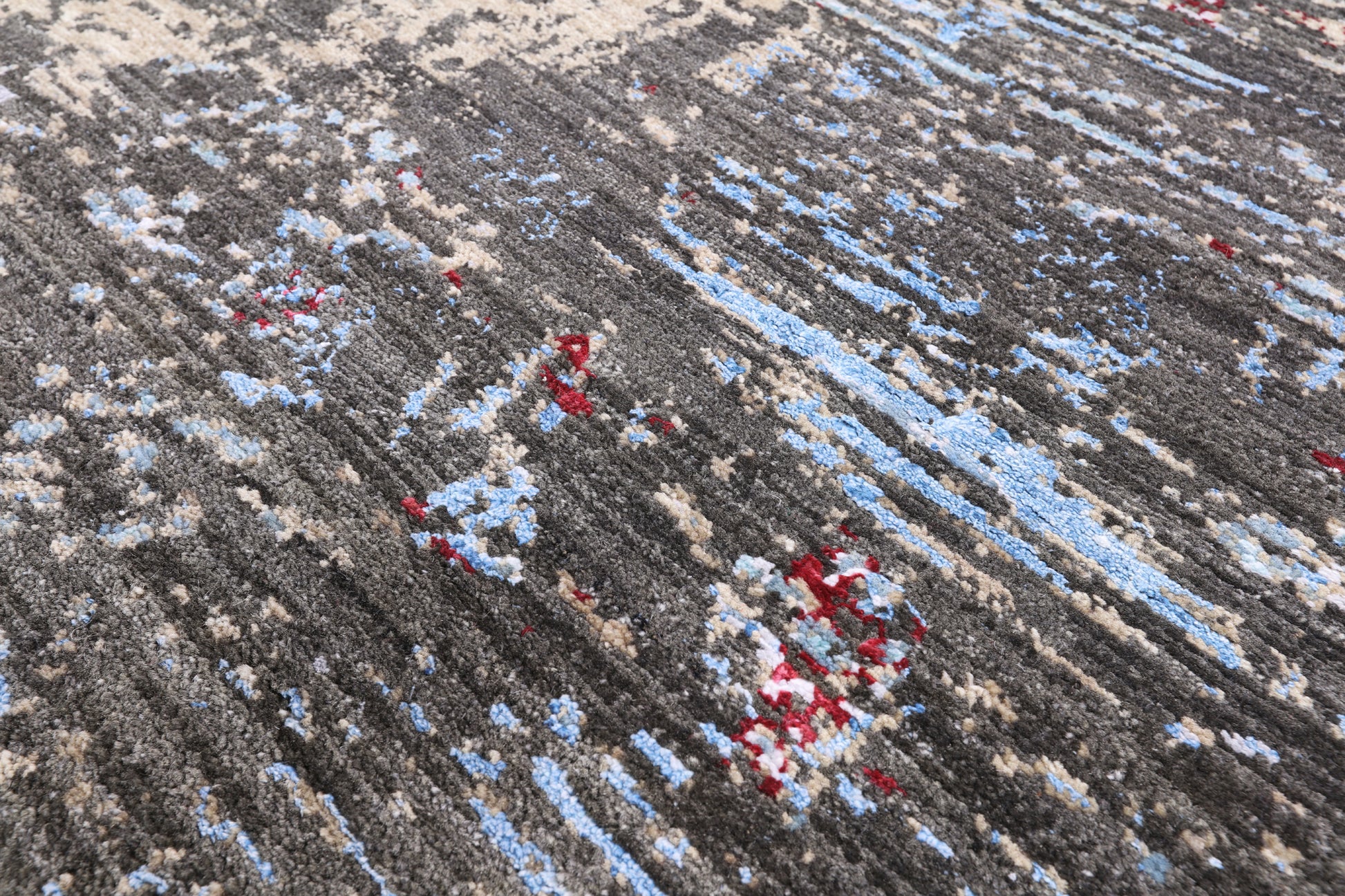 Modern Hand Knotted Wool & Silk Rug - 8' 1" X 10' 1" - Golden Nile