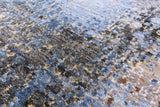 Abstract Modern Hand Knotted Wool & Silk Rug - 5' 11" X 9' 3" - Golden Nile
