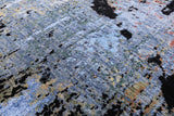 Abstract Modern Hand Knotted Wool & Silk Rug - 4' 2" X 6' 2" - Golden Nile