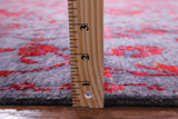 Grey Modern Hand Knotted Wool & Silk Rug - 7' 11" X 10' 2" - Golden Nile