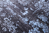 Grey Contemporary Hand Knotted Wool & Silk Rug - 8' 0" X 9' 10" - Golden Nile