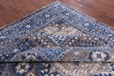 Geometric Persian Mamluk Hand Knotted Wool Rug - 8' 2" X 9' 8" - Golden Nile