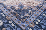 Geometric Persian Mamluk Hand Knotted Wool Rug - 8' 2" X 9' 8" - Golden Nile