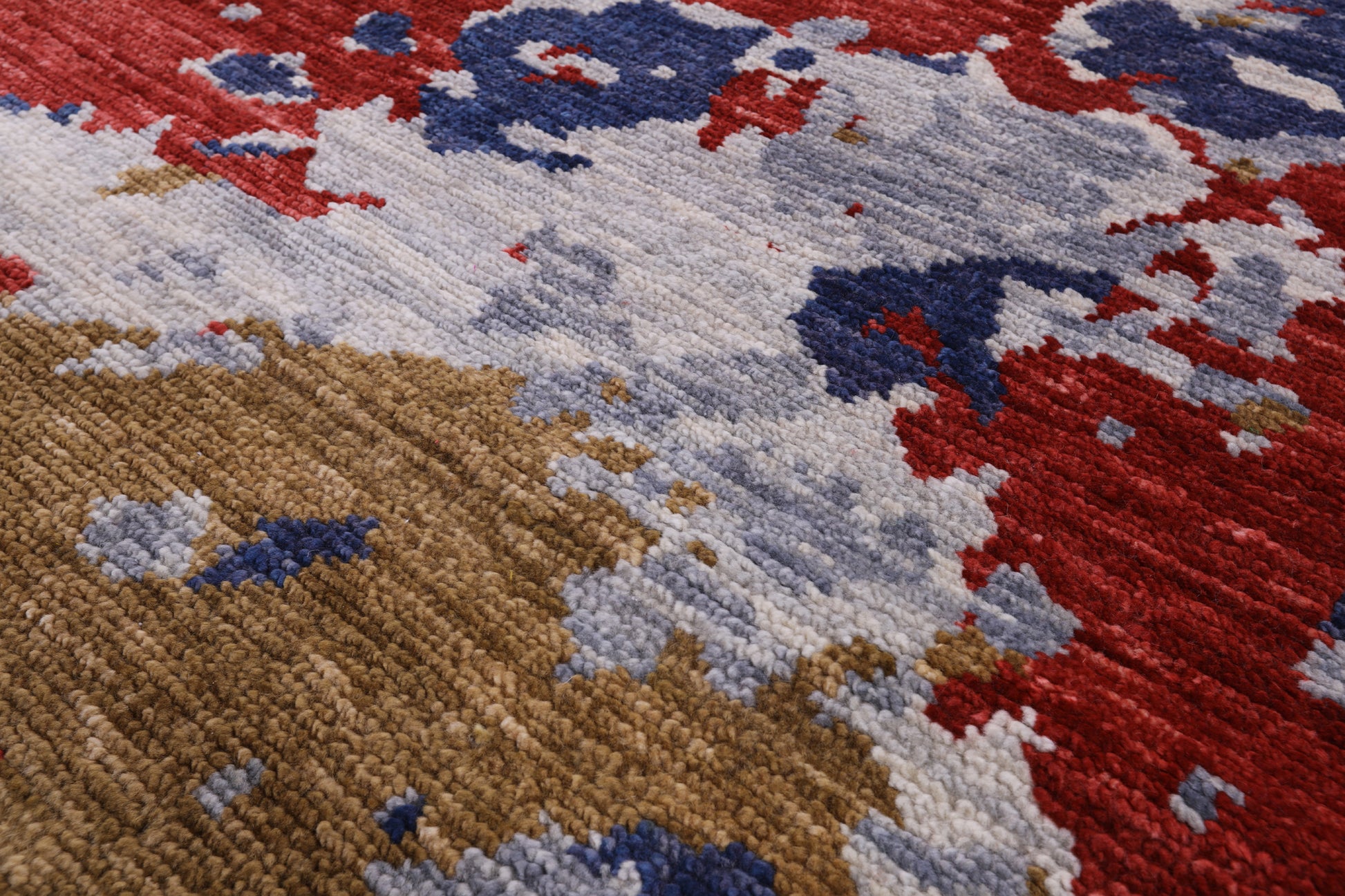 Abstract Modern Hand Knotted Wool Rug - 8' 11" X 11' 7" - Golden Nile