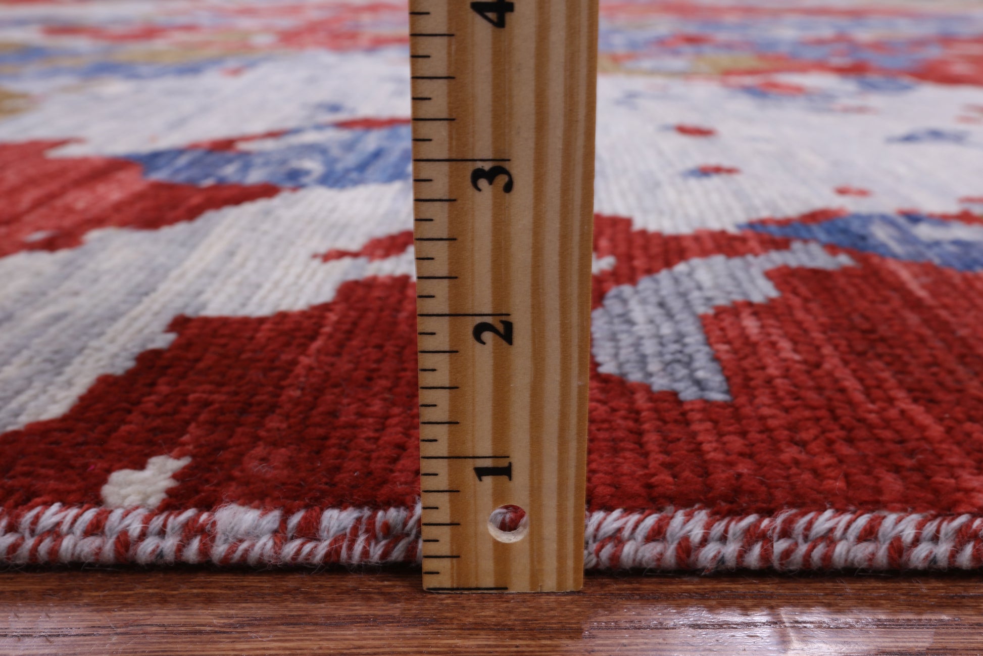 Abstract Modern Hand Knotted Wool Rug - 8' 11" X 11' 7" - Golden Nile