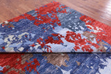 Abstract Contemporary Hand Knotted Wool Rug - 9' 0" X 12' 3" - Golden Nile