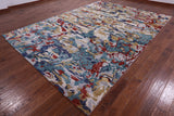 Abstract Modern Hand Knotted Wool Rug - 8' 10" X 12' 3" - Golden Nile