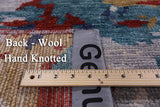 Abstract Modern Hand Knotted Wool Rug - 8' 10" X 12' 3" - Golden Nile