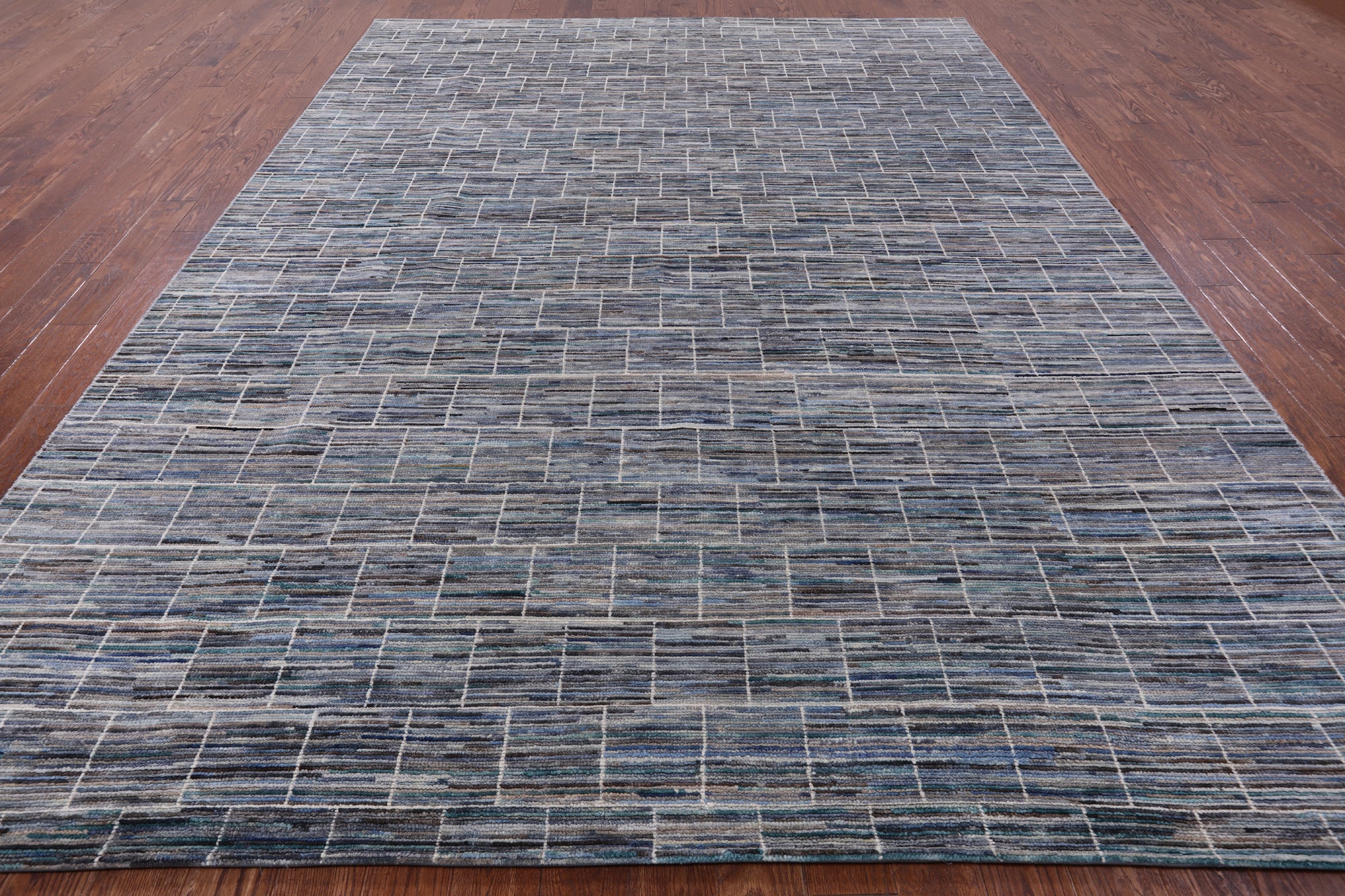 Tribal Moroccan Hand Knotted Wool Rug - 9' 1" X 12' 3" - Golden Nile