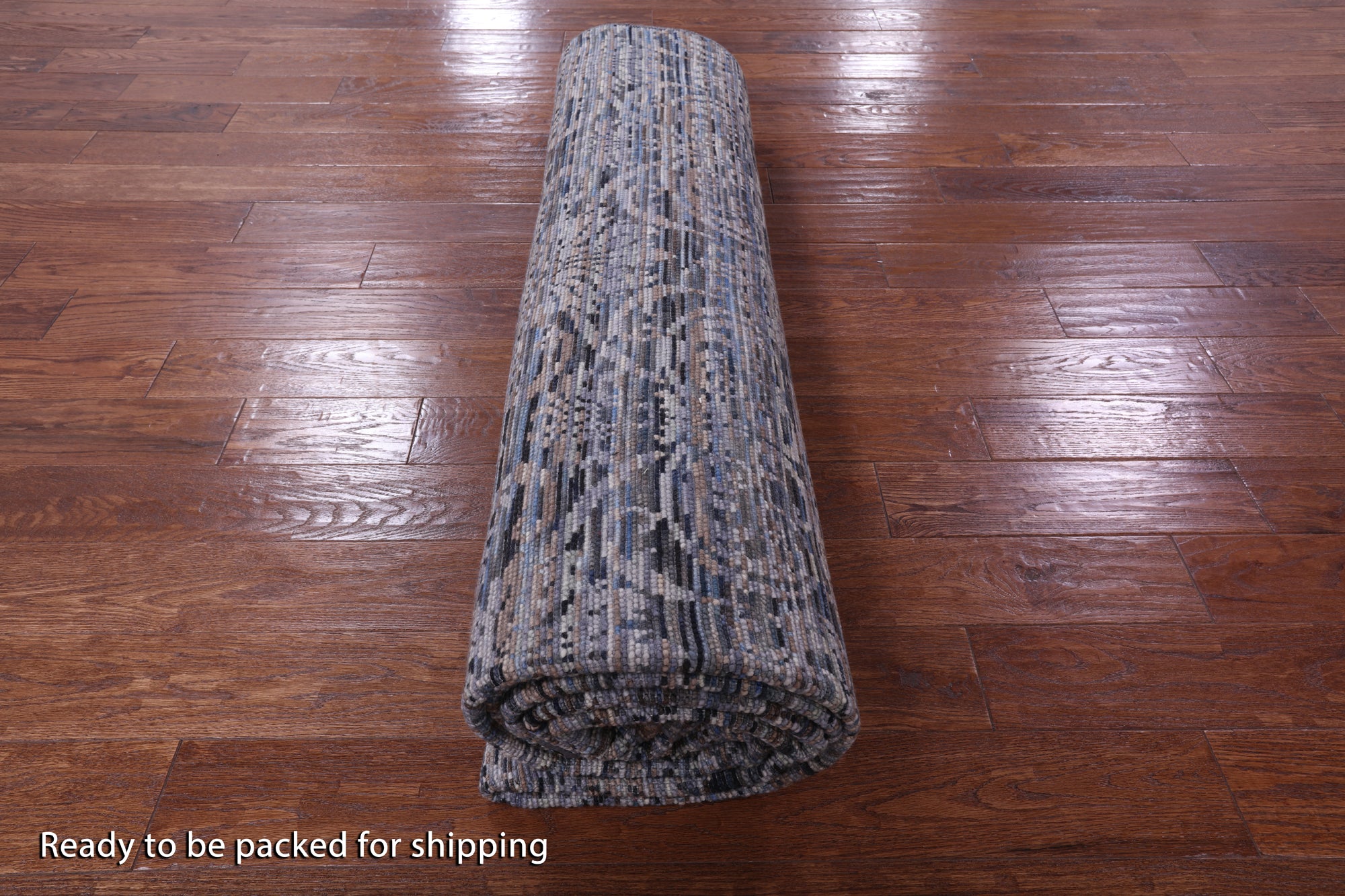 Modern Hand Knotted Wool Rug - 8' 10" X 12' 0" - Golden Nile