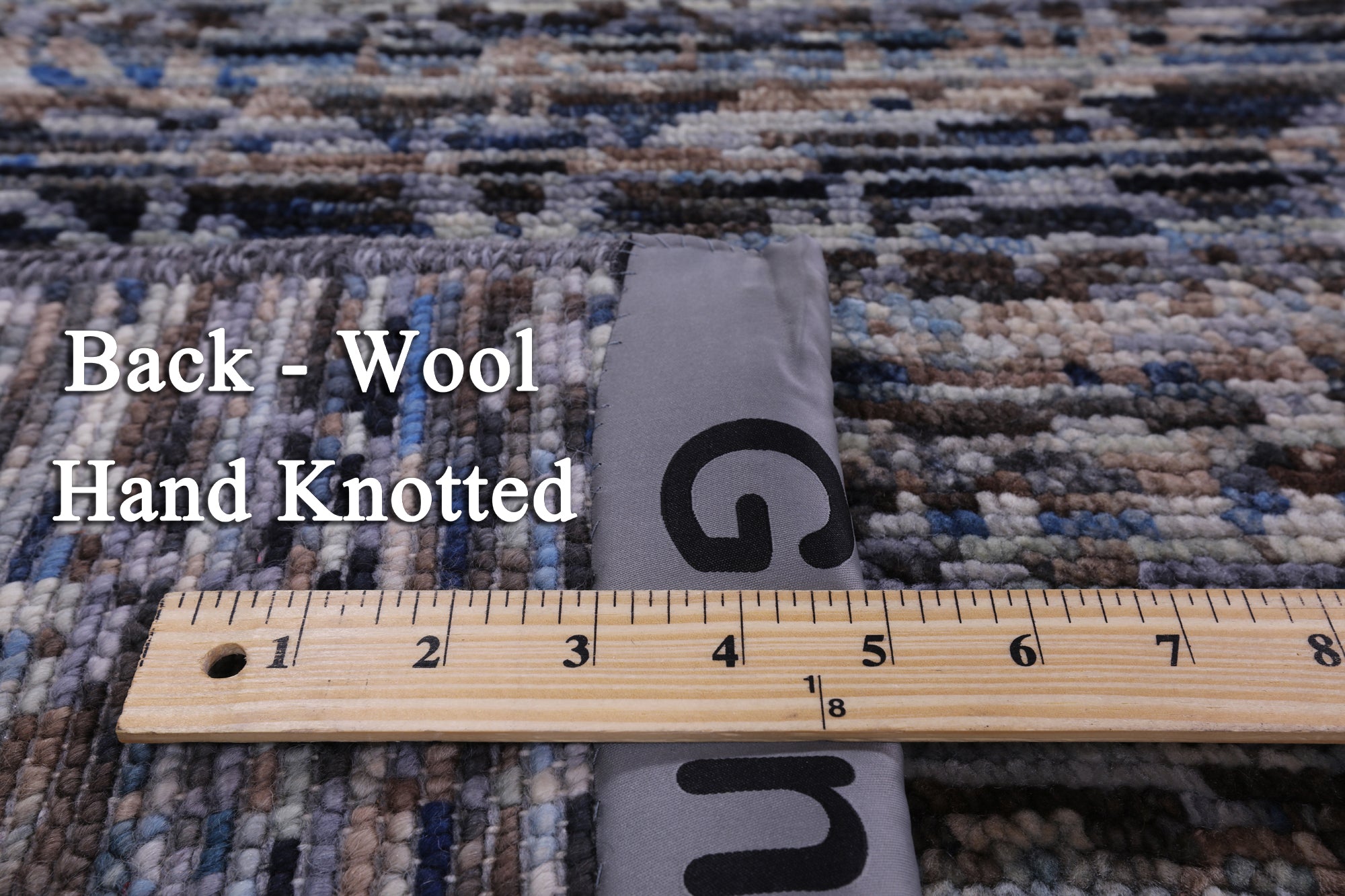 Modern Hand Knotted Wool Rug - 8' 10" X 12' 0" - Golden Nile