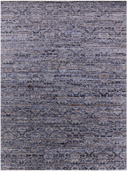 Modern Hand Knotted Wool Rug - 8' 10" X 12' 0" - Golden Nile