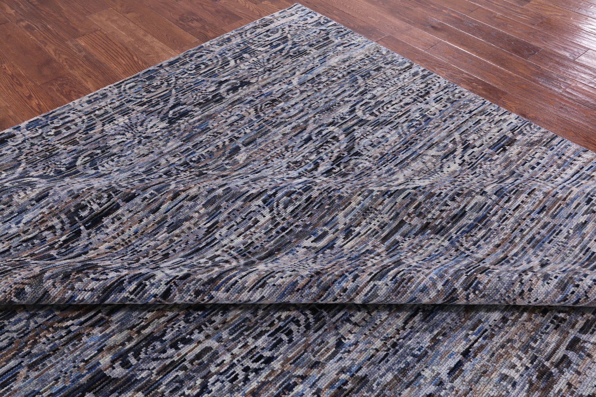 Modern Hand Knotted Wool Rug - 8' 10" X 12' 0" - Golden Nile