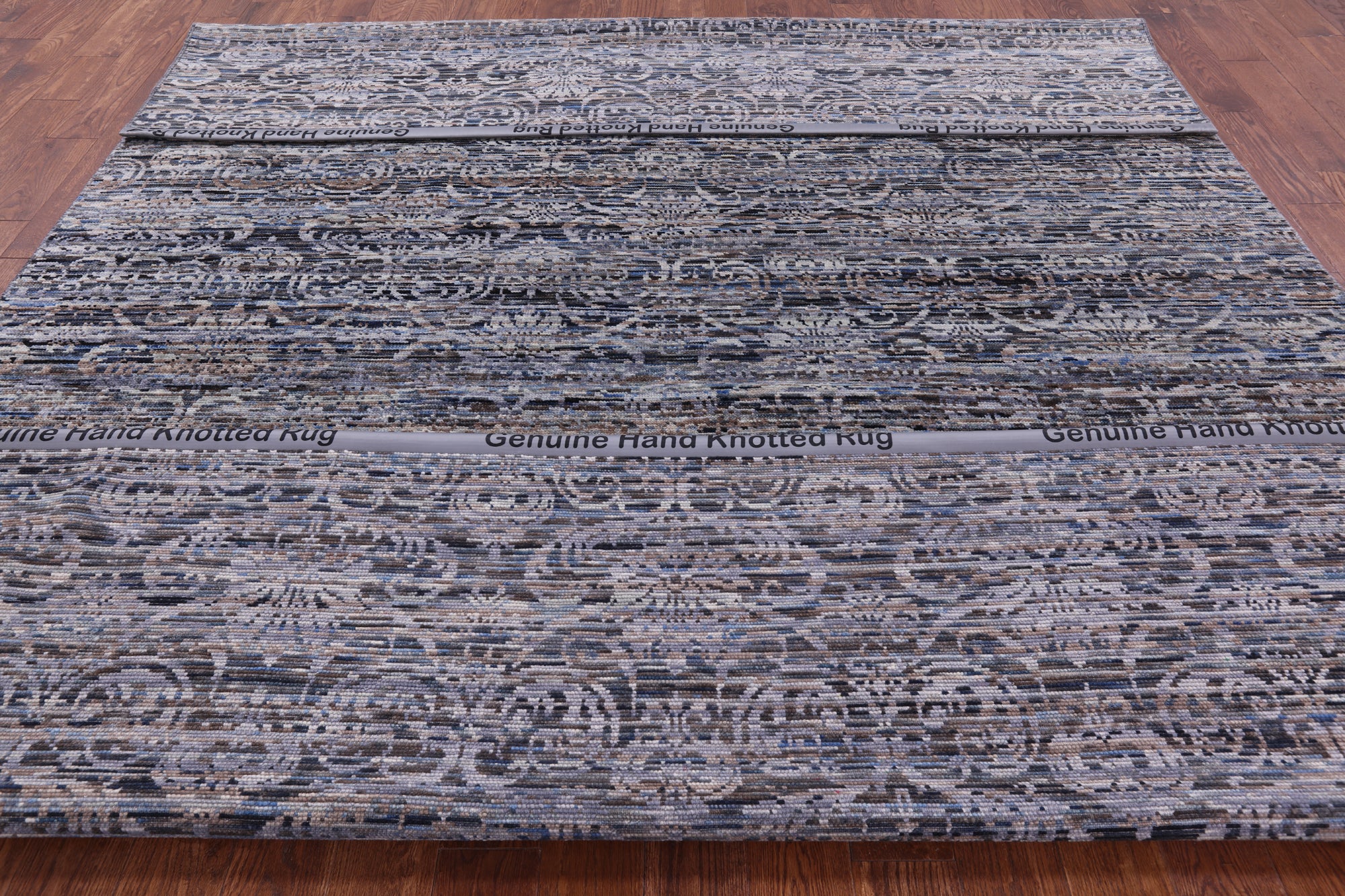 Modern Hand Knotted Wool Rug - 8' 10" X 12' 0" - Golden Nile