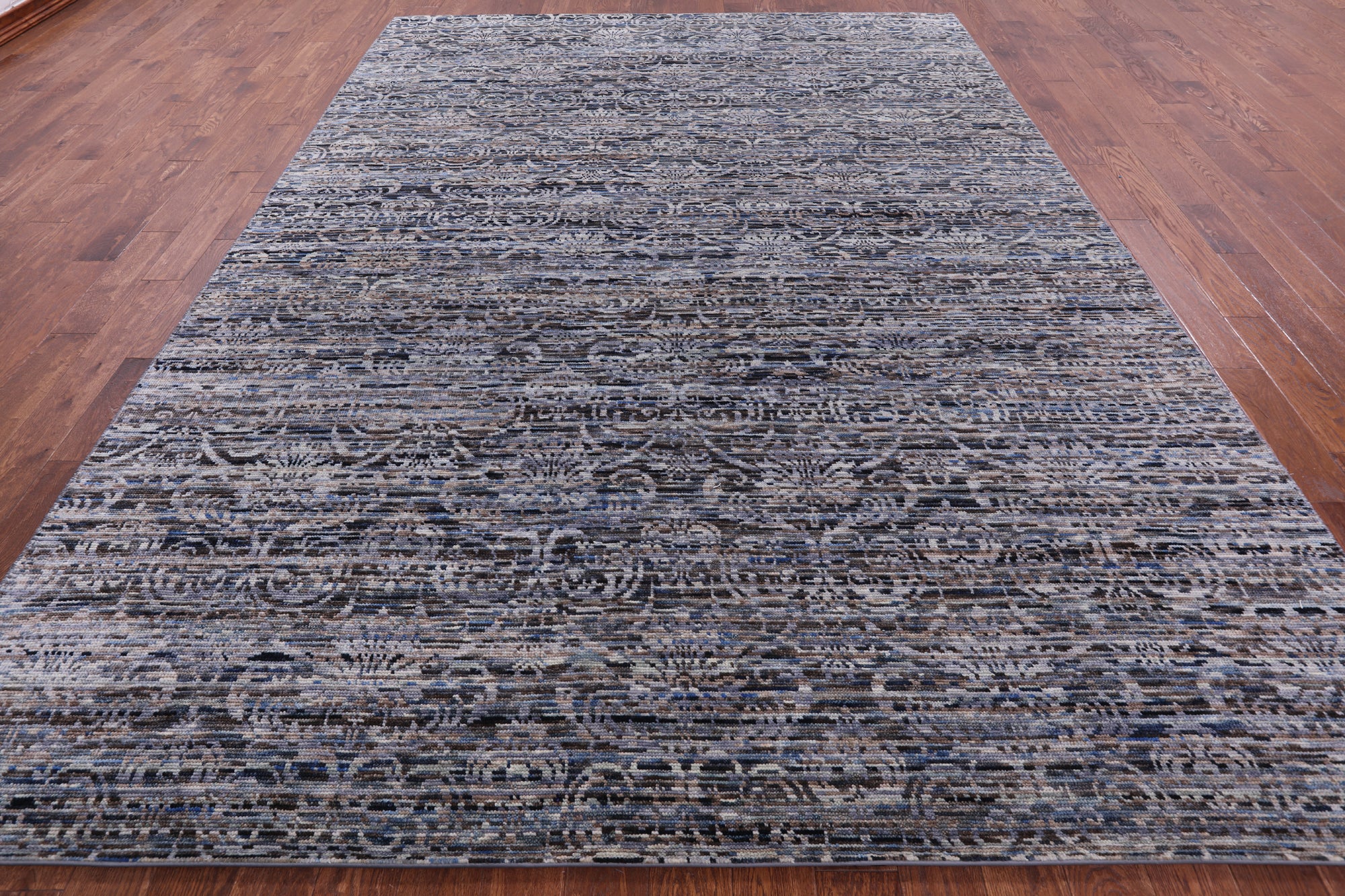 Modern Hand Knotted Wool Rug - 8' 10" X 12' 0" - Golden Nile