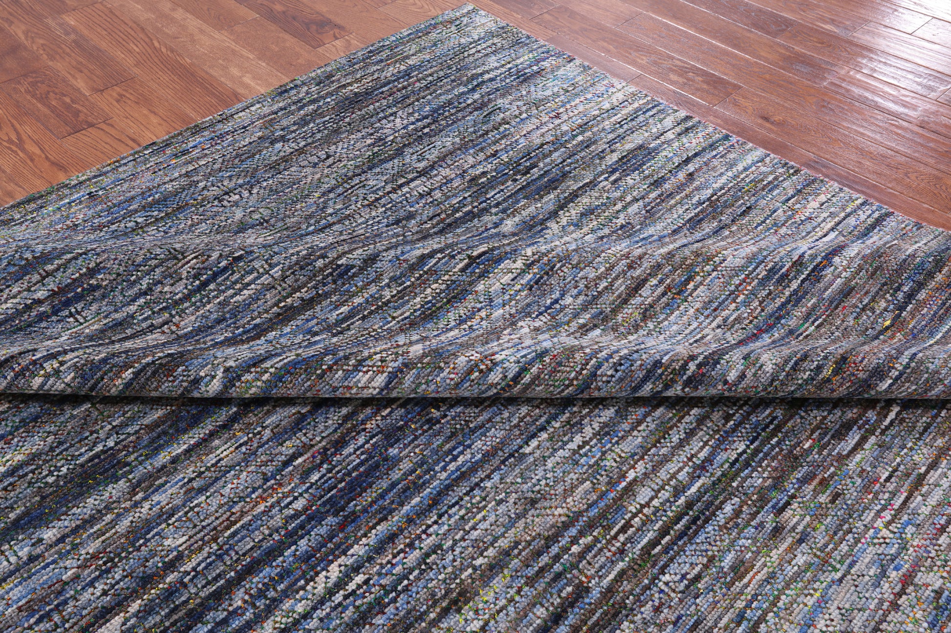 Persian Gabbeh Hand Knotted Wool & Silk Rug - 7' 10" X 9' 9" - Golden Nile