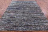 Persian Gabbeh Hand Knotted Wool & Silk Rug - 7' 10" X 9' 9" - Golden Nile