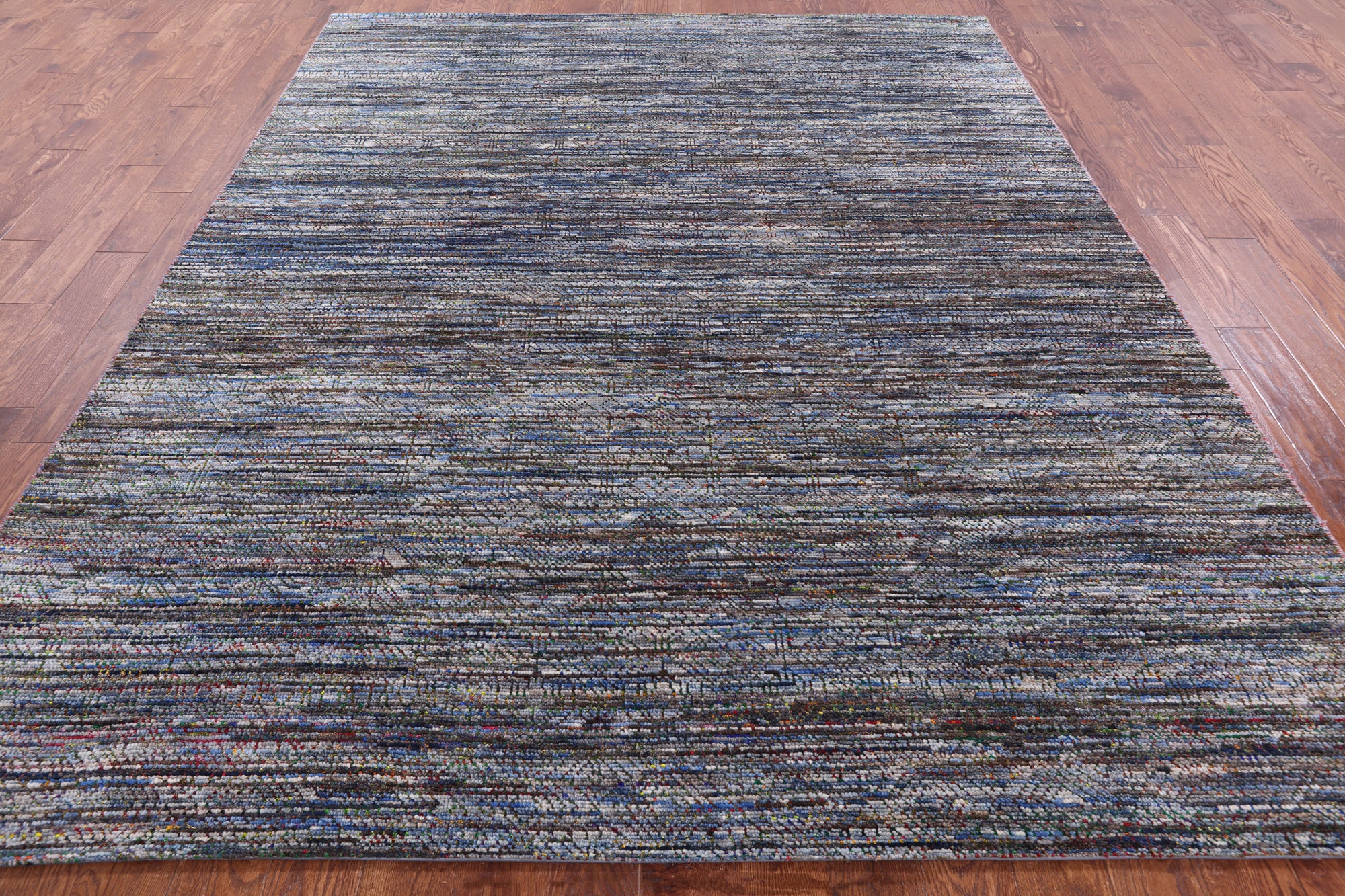 Persian Gabbeh Hand Knotted Wool & Silk Rug - 7' 10" X 9' 9" - Golden Nile