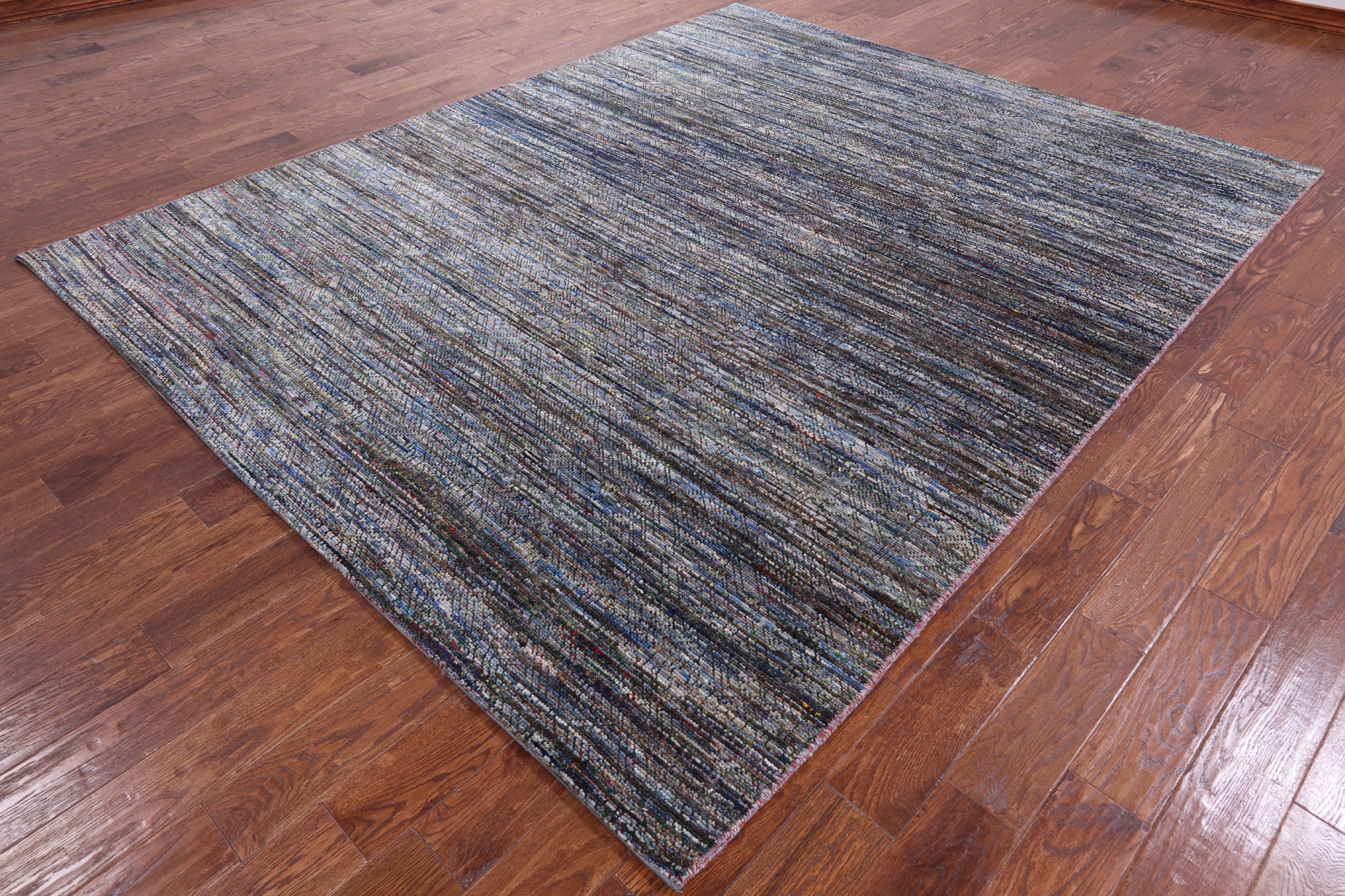Persian Gabbeh Hand Knotted Wool & Silk Rug - 7' 10" X 9' 9" - Golden Nile