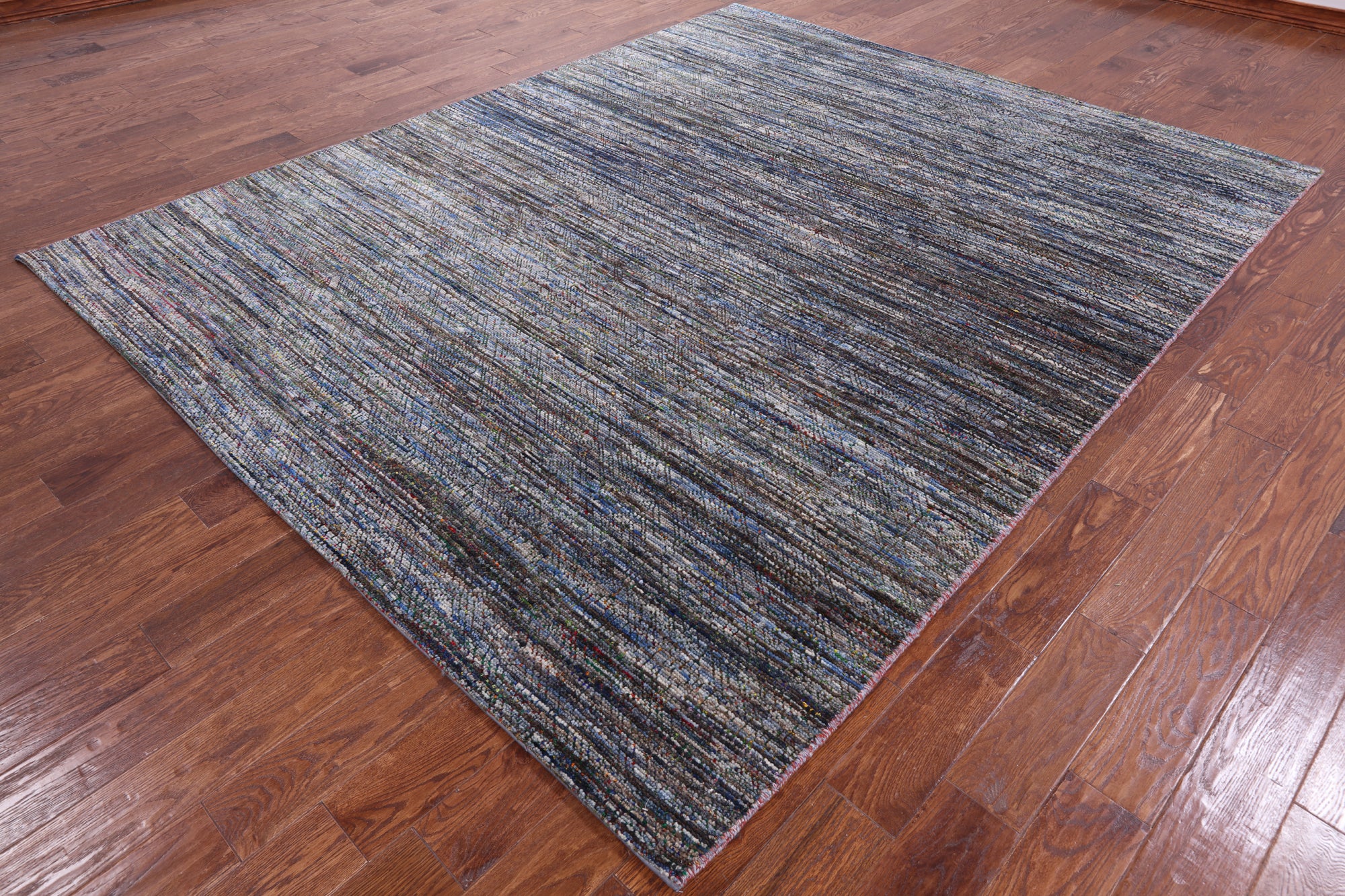 Persian Gabbeh Hand Knotted Wool & Silk Rug - 7' 10" X 9' 9" - Golden Nile
