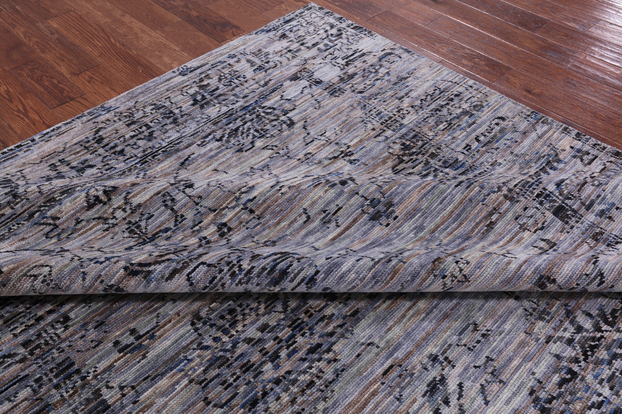 Modern Hand Knotted Wool Rug - 8' 0" X 10' 3" - Golden Nile