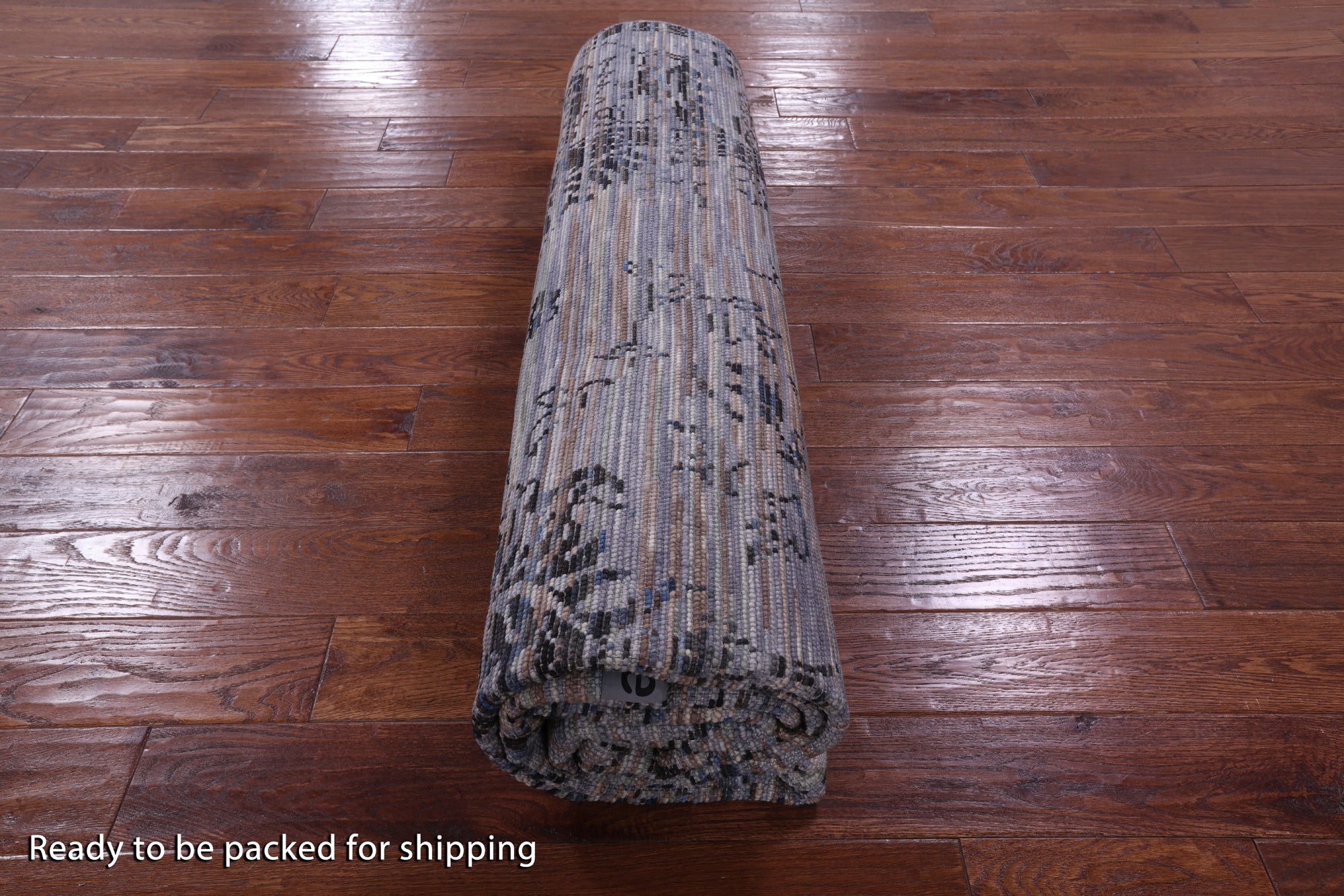 Modern Hand Knotted Wool Rug - 8' 0" X 10' 3" - Golden Nile