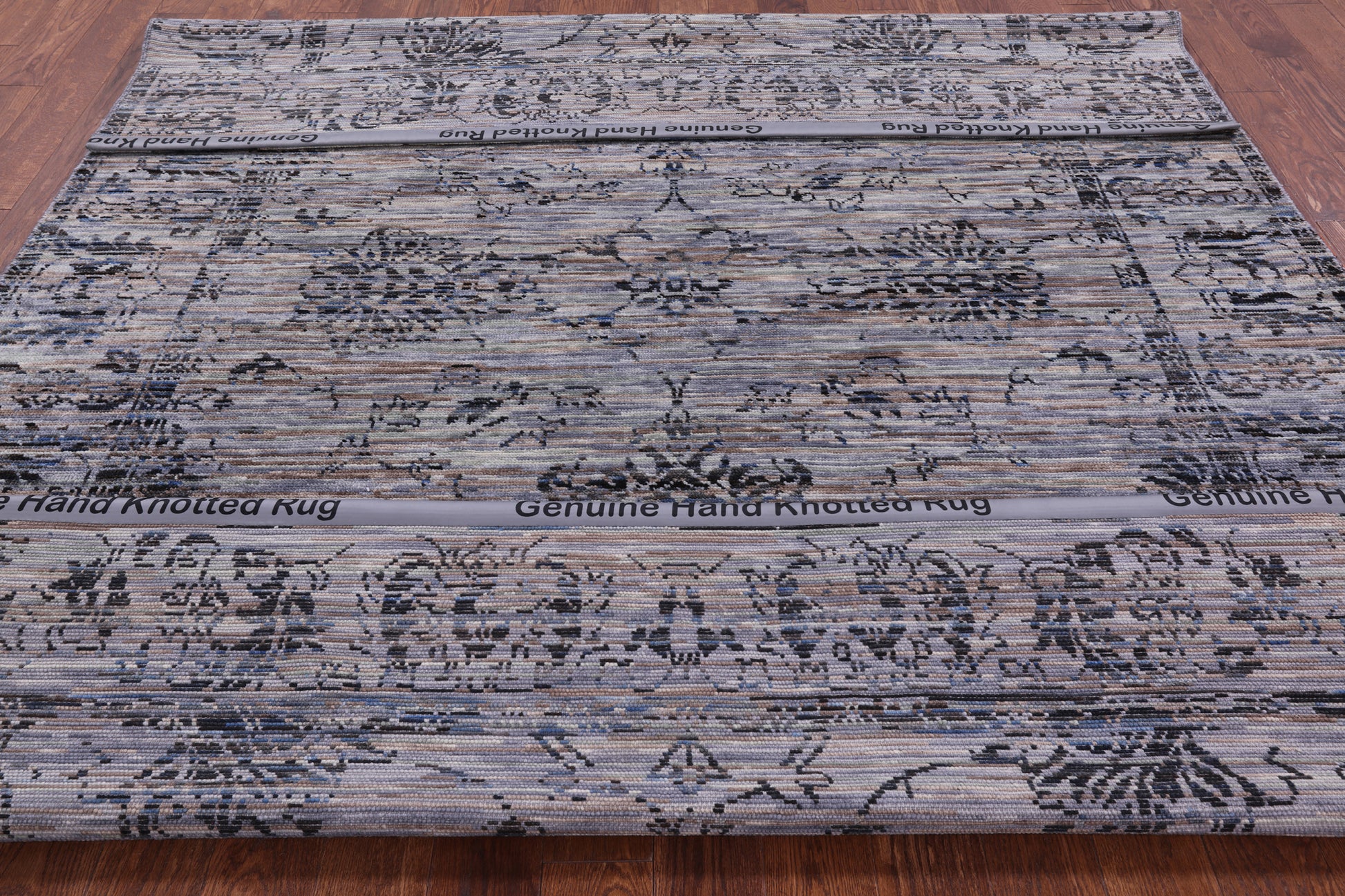 Modern Hand Knotted Wool Rug - 8' 0" X 10' 3" - Golden Nile