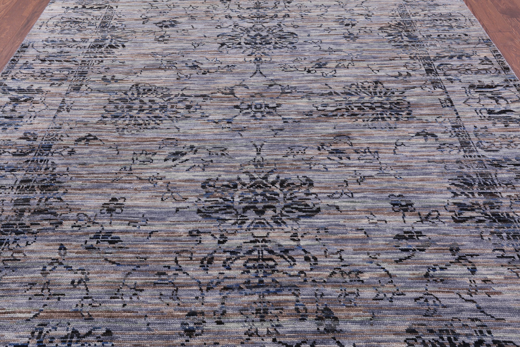 Modern Hand Knotted Wool Rug - 8' 0" X 10' 3" - Golden Nile