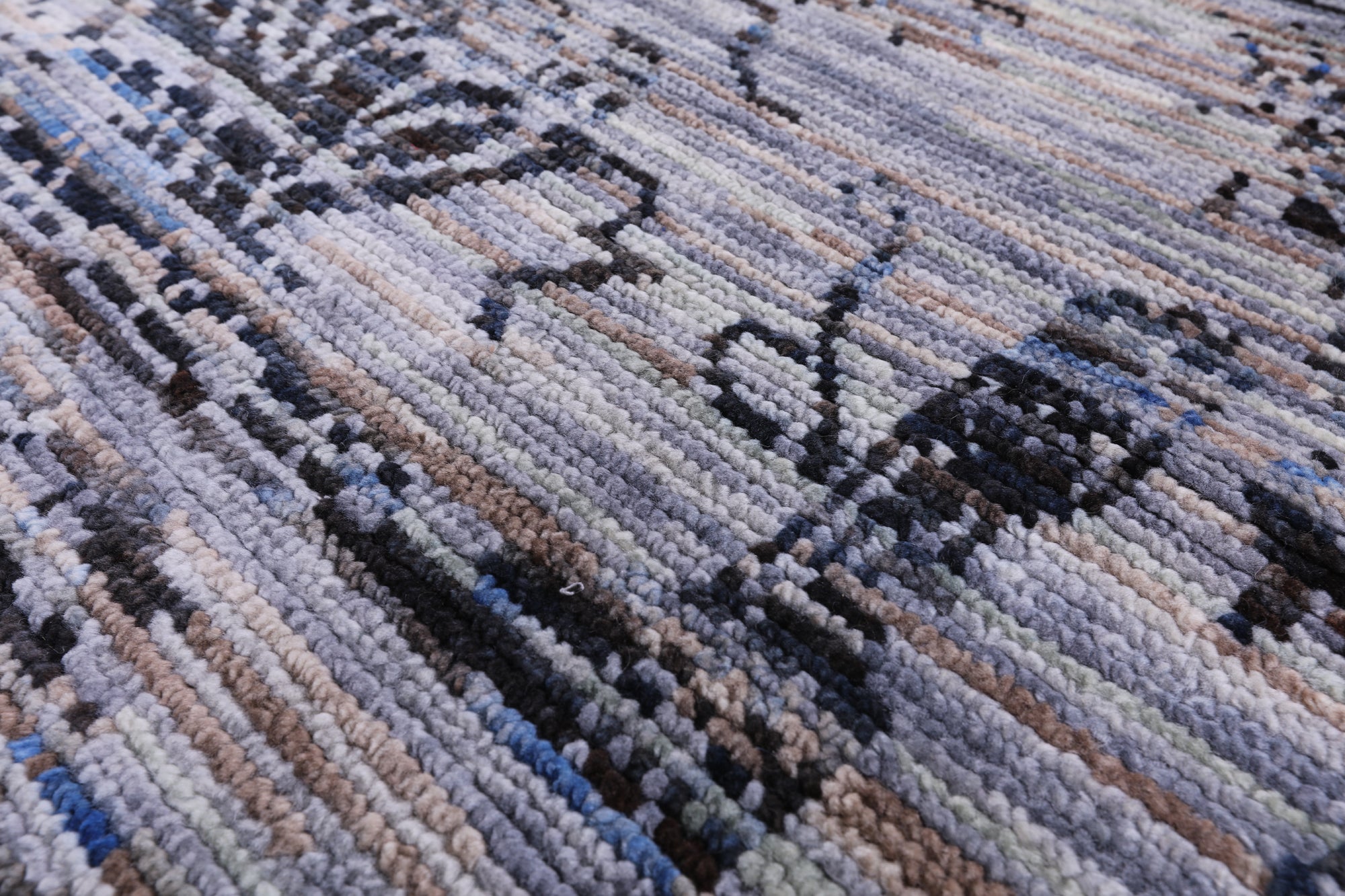 Modern Hand Knotted Wool Rug - 8' 0" X 10' 3" - Golden Nile