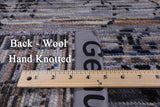 Modern Hand Knotted Wool Rug - 8' 0" X 10' 3" - Golden Nile