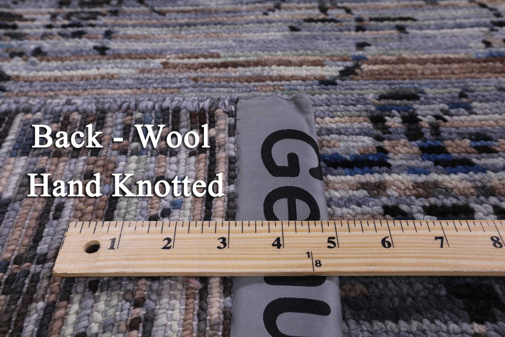 Modern Hand Knotted Wool Rug - 8' 0" X 10' 3" - Golden Nile