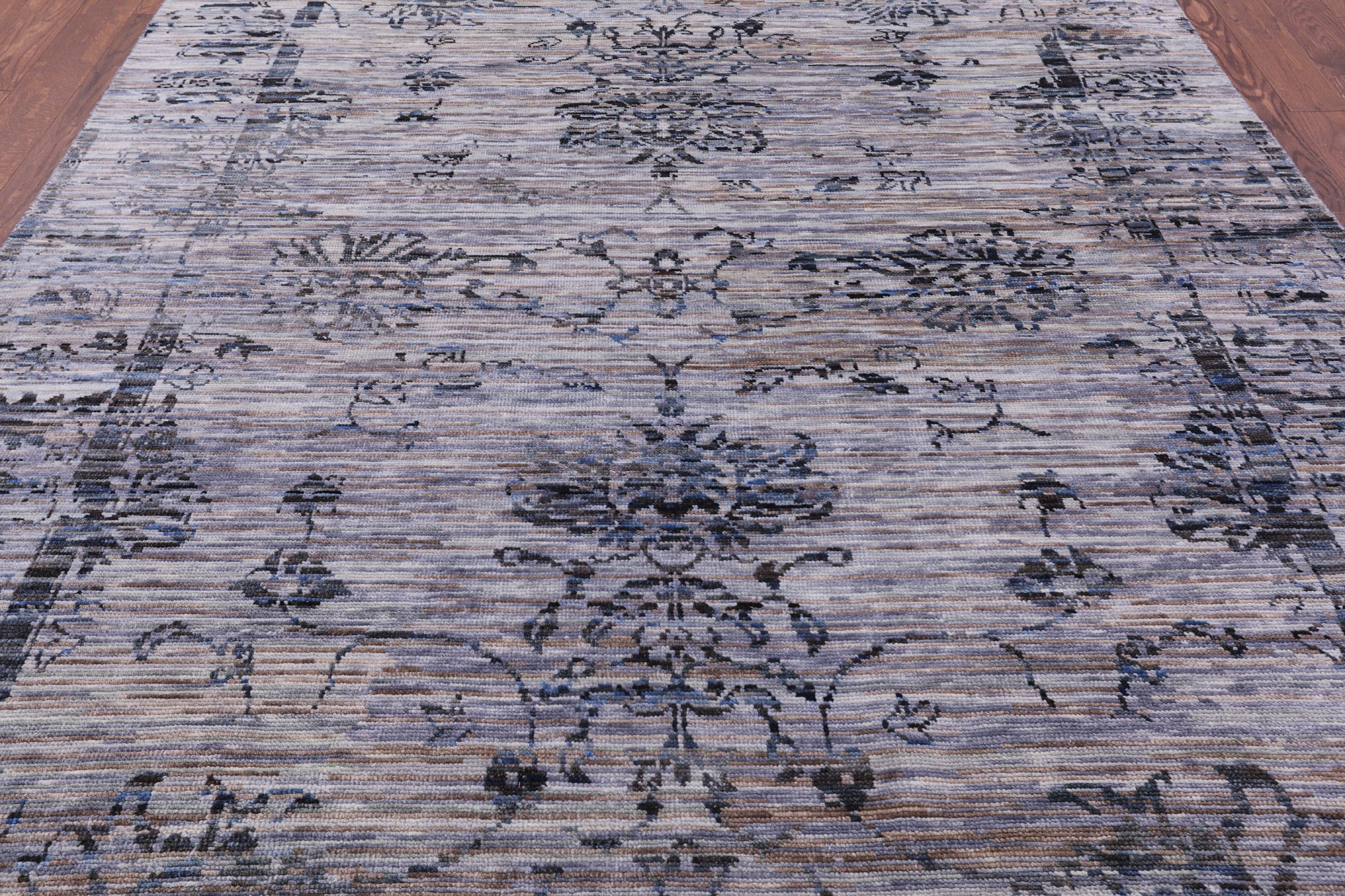 Modern Hand Knotted Wool Rug - 7' 11" X 10' 1" - Golden Nile