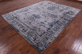Modern Hand Knotted Wool Rug - 7' 11" X 10' 1" - Golden Nile