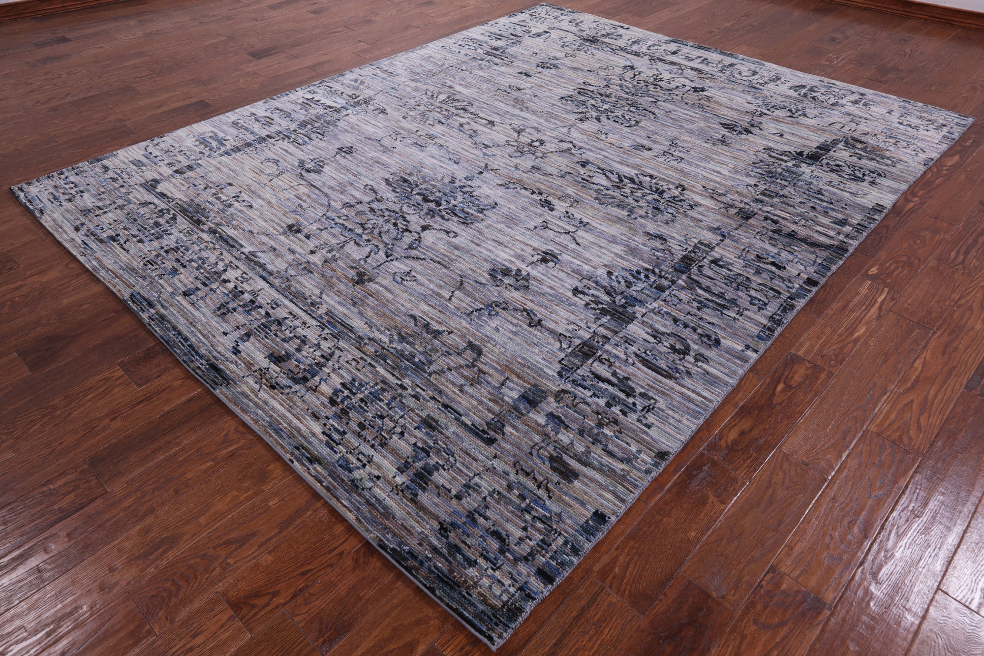 Modern Hand Knotted Wool Rug - 7' 11" X 10' 1" - Golden Nile