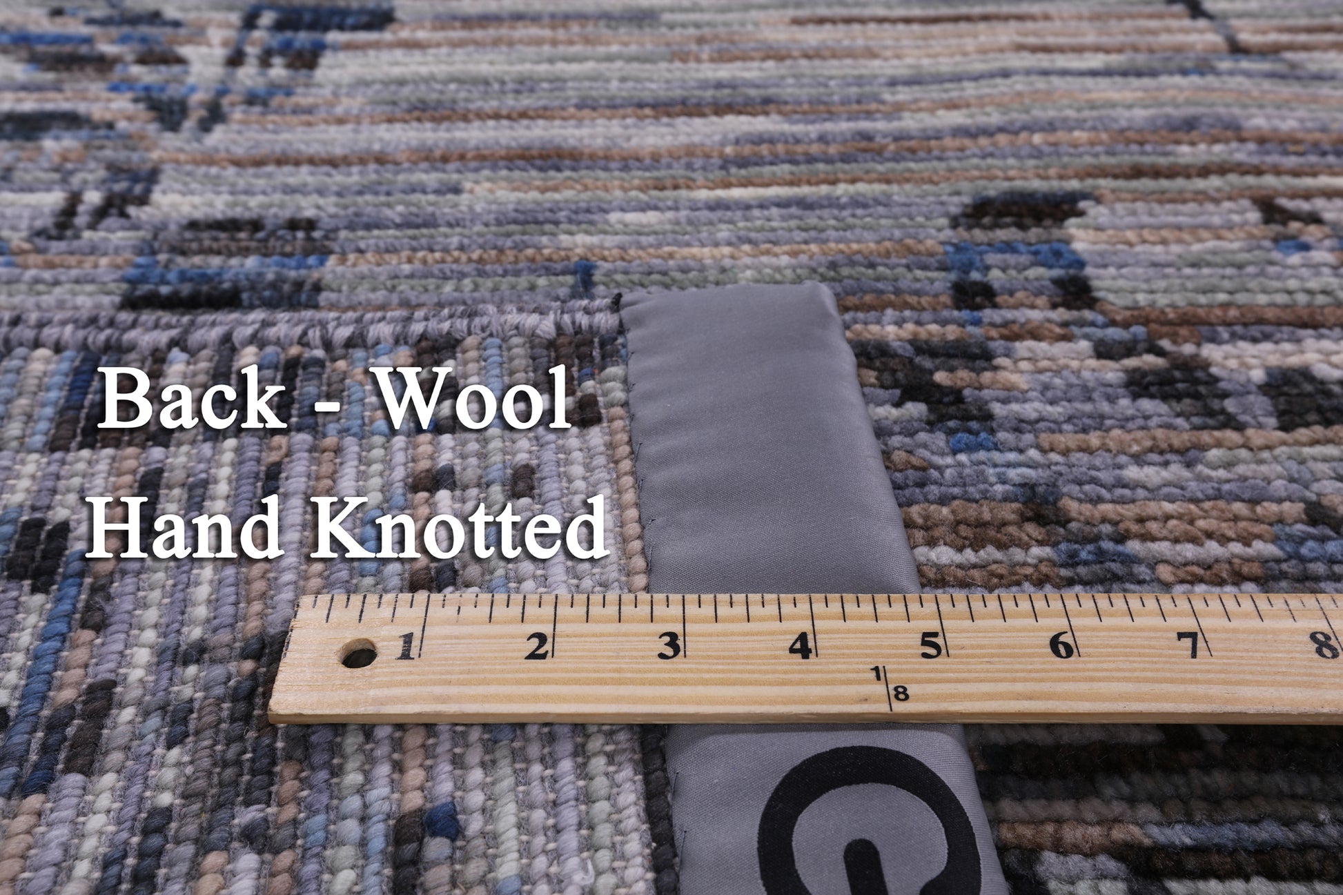 Modern Hand Knotted Wool Rug - 7' 11" X 10' 1" - Golden Nile