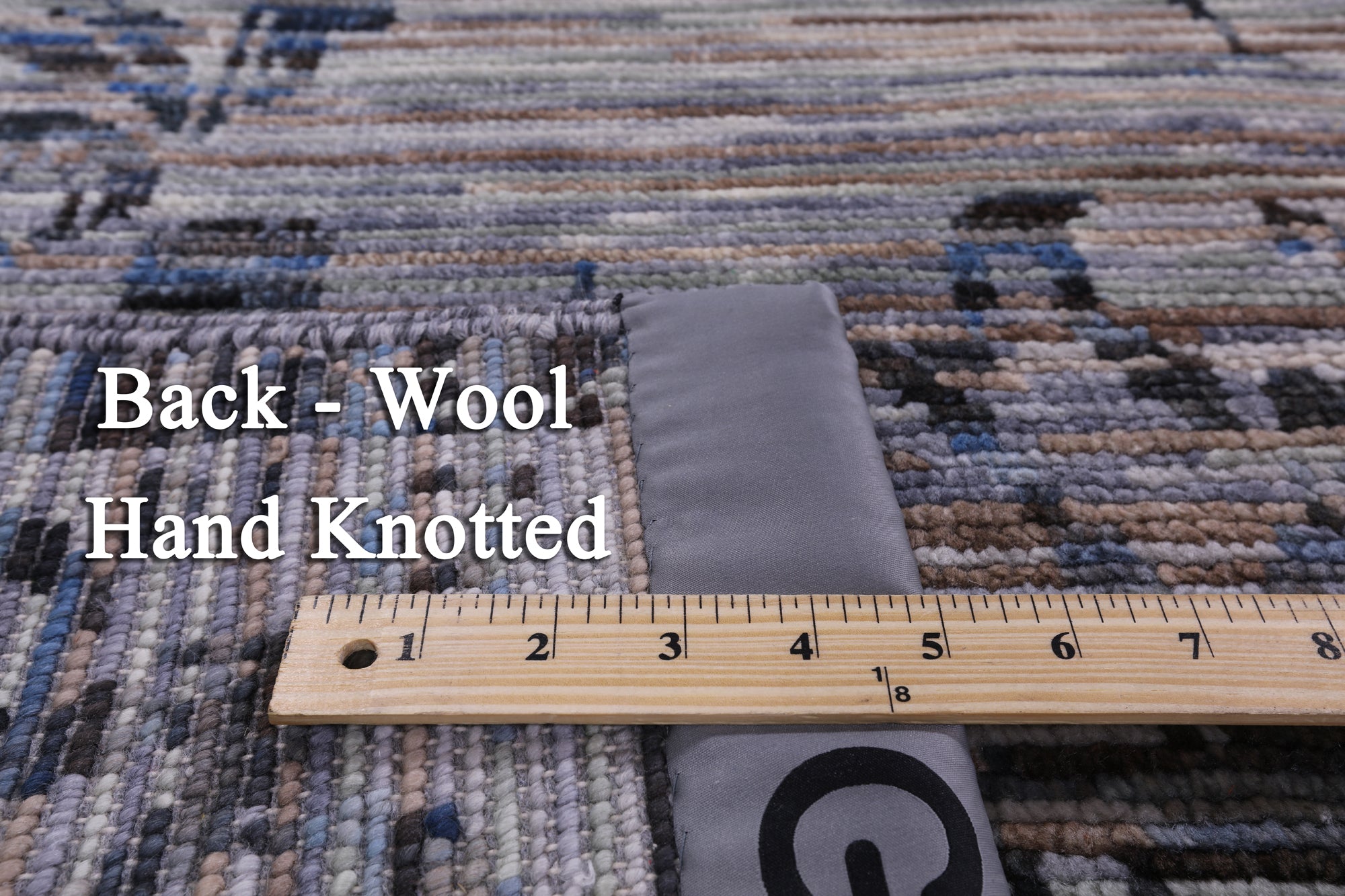 Modern Hand Knotted Wool Rug - 7' 11" X 10' 1" - Golden Nile