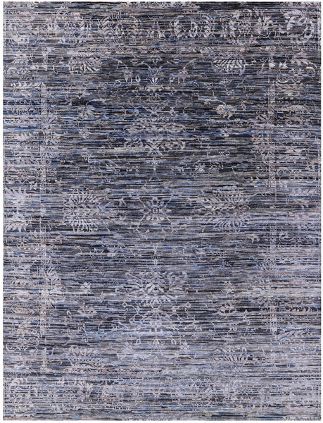 Modern Handmade Wool Rug - 8' 0" X 10' 3" - Golden Nile