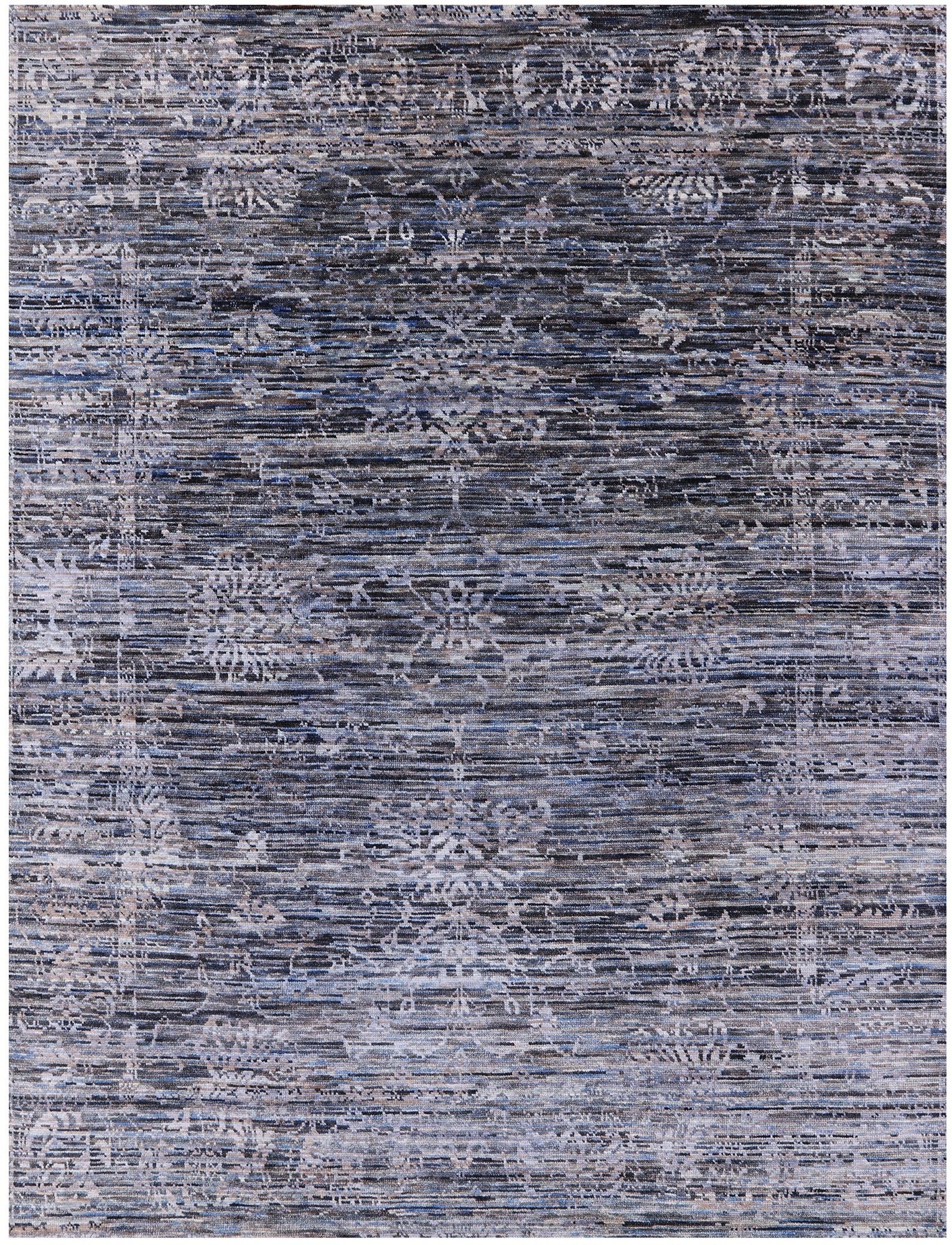 Modern Handmade Wool Rug - 8' 0" X 10' 3" - Golden Nile