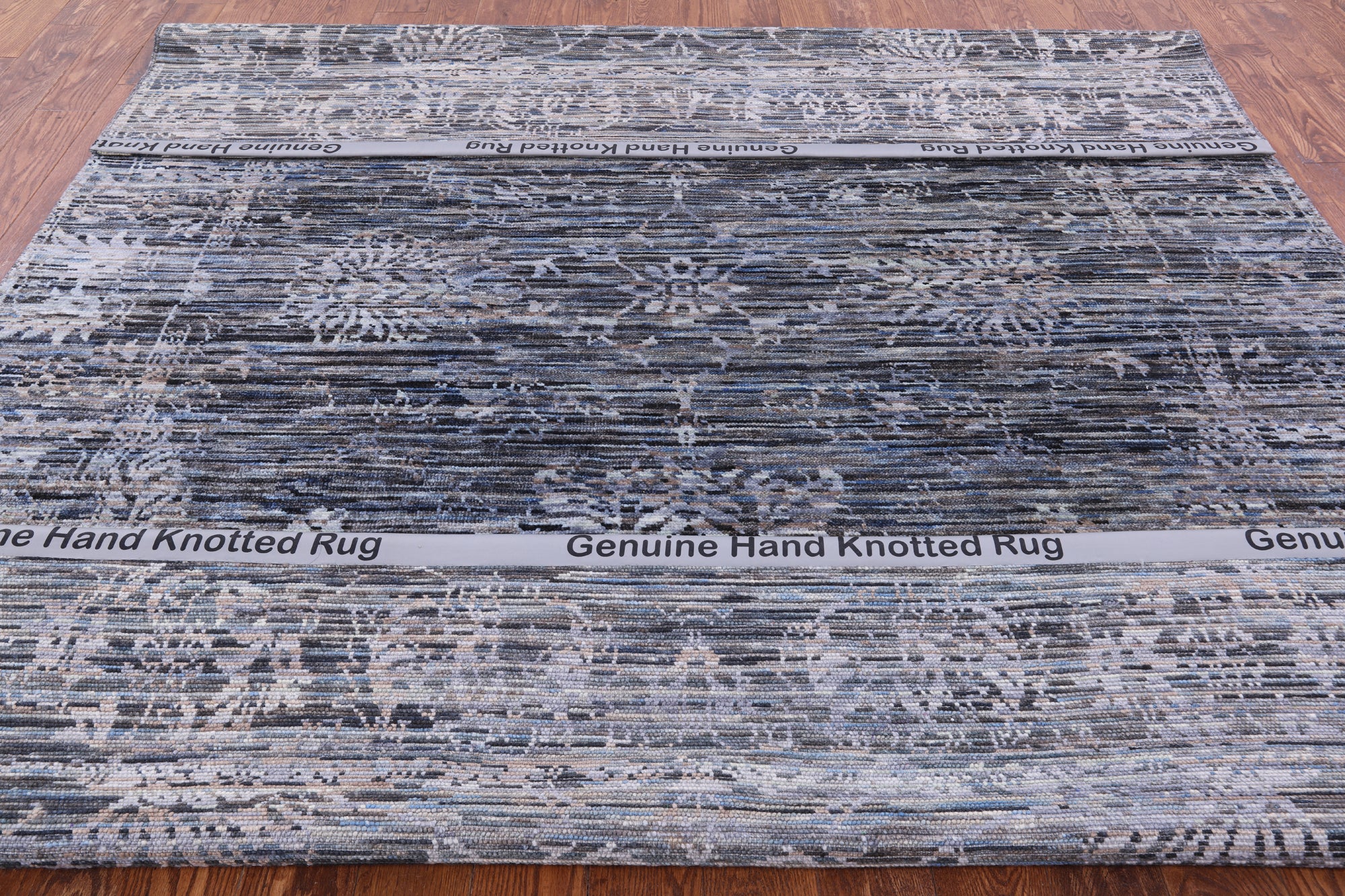 Modern Handmade Wool Rug - 8' 0" X 10' 3" - Golden Nile