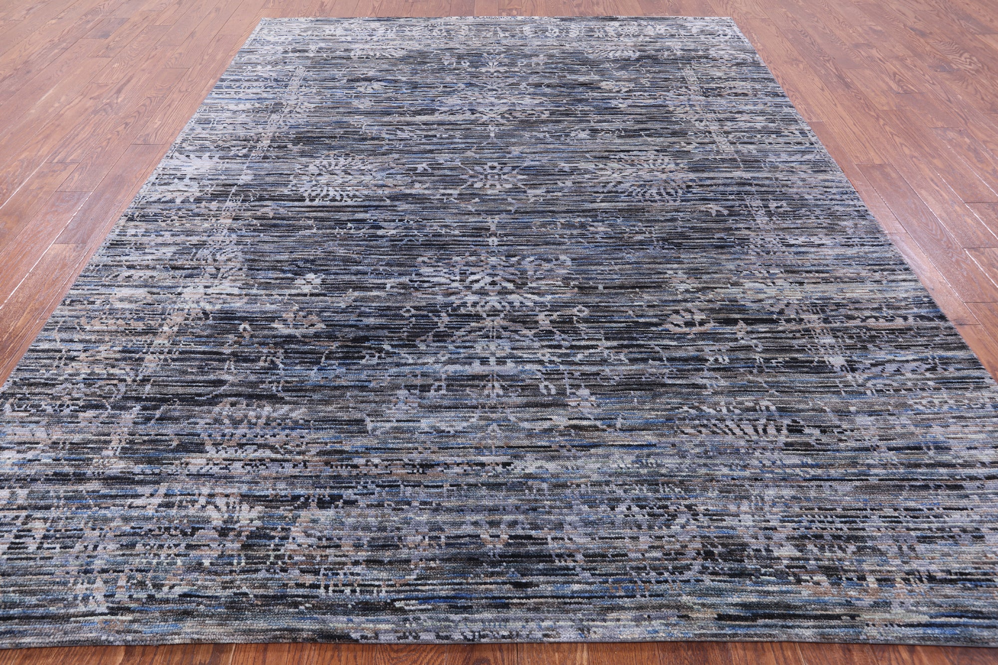 Modern Handmade Wool Rug - 8' 0" X 10' 3" - Golden Nile
