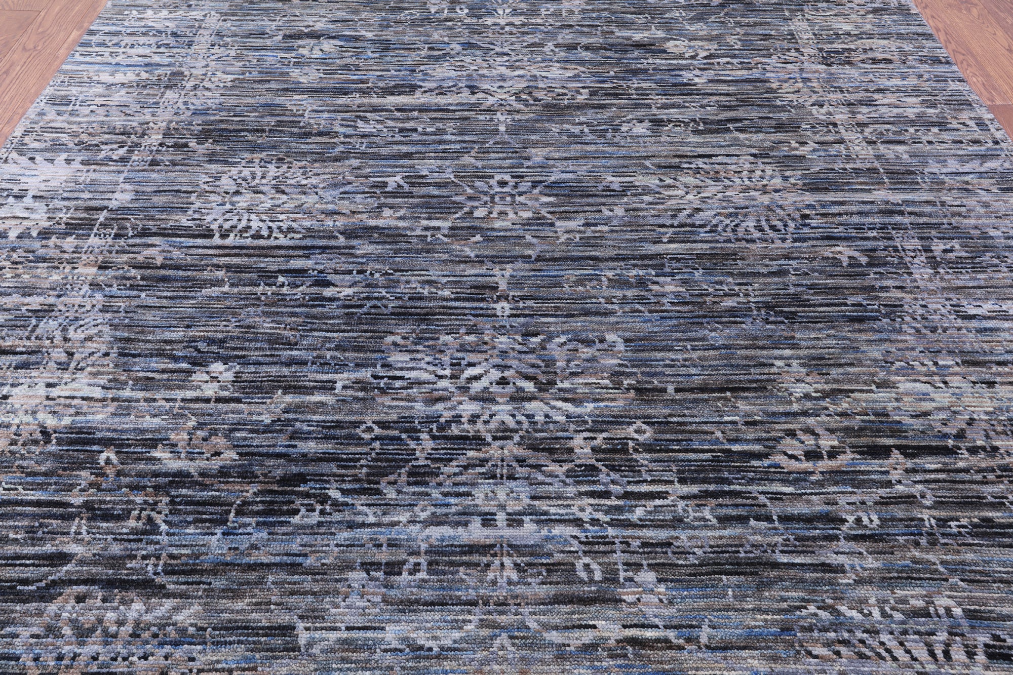 Modern Handmade Wool Rug - 8' 0" X 10' 3" - Golden Nile