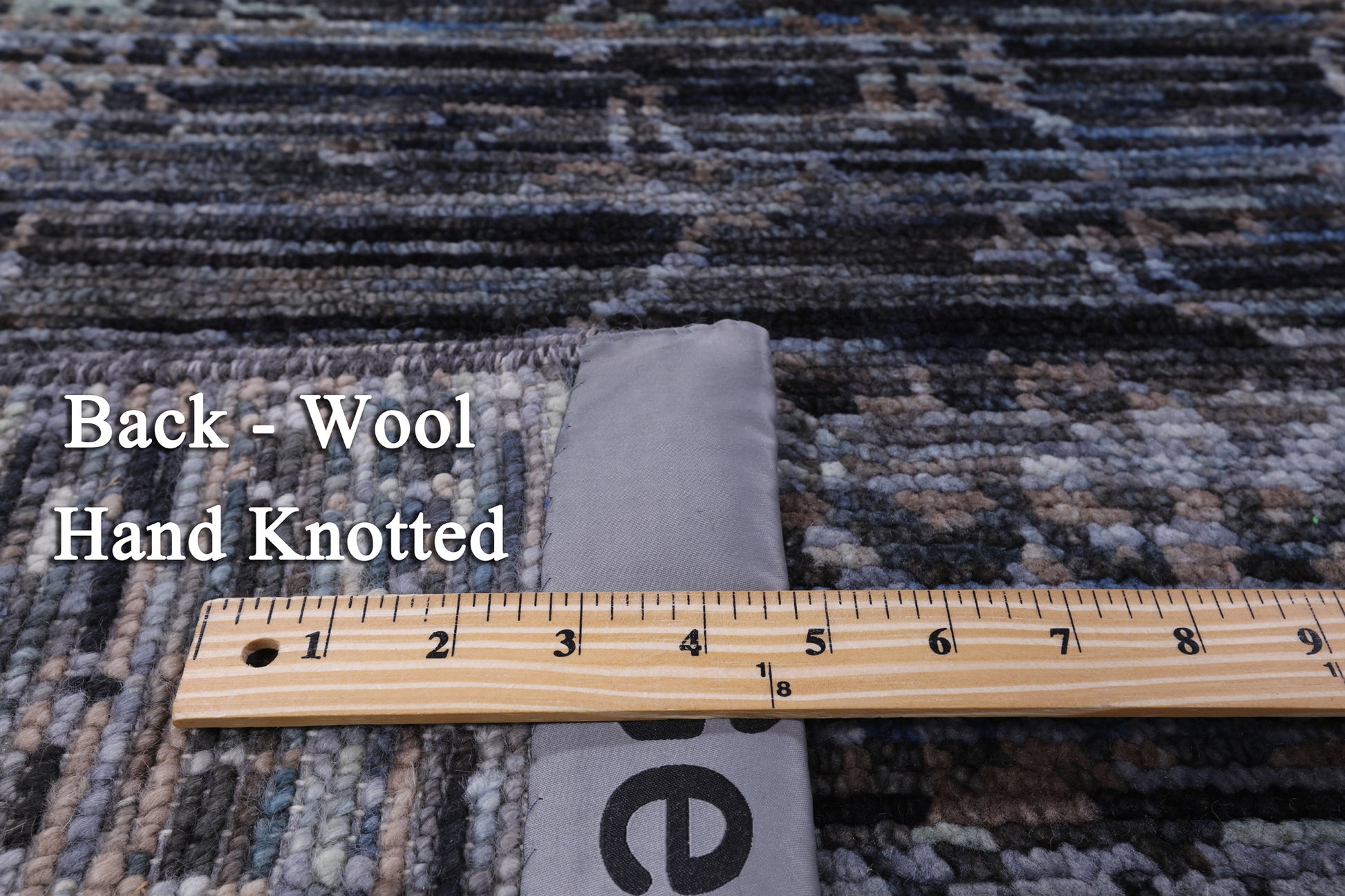 Modern Handmade Wool Rug - 8' 0" X 10' 3" - Golden Nile