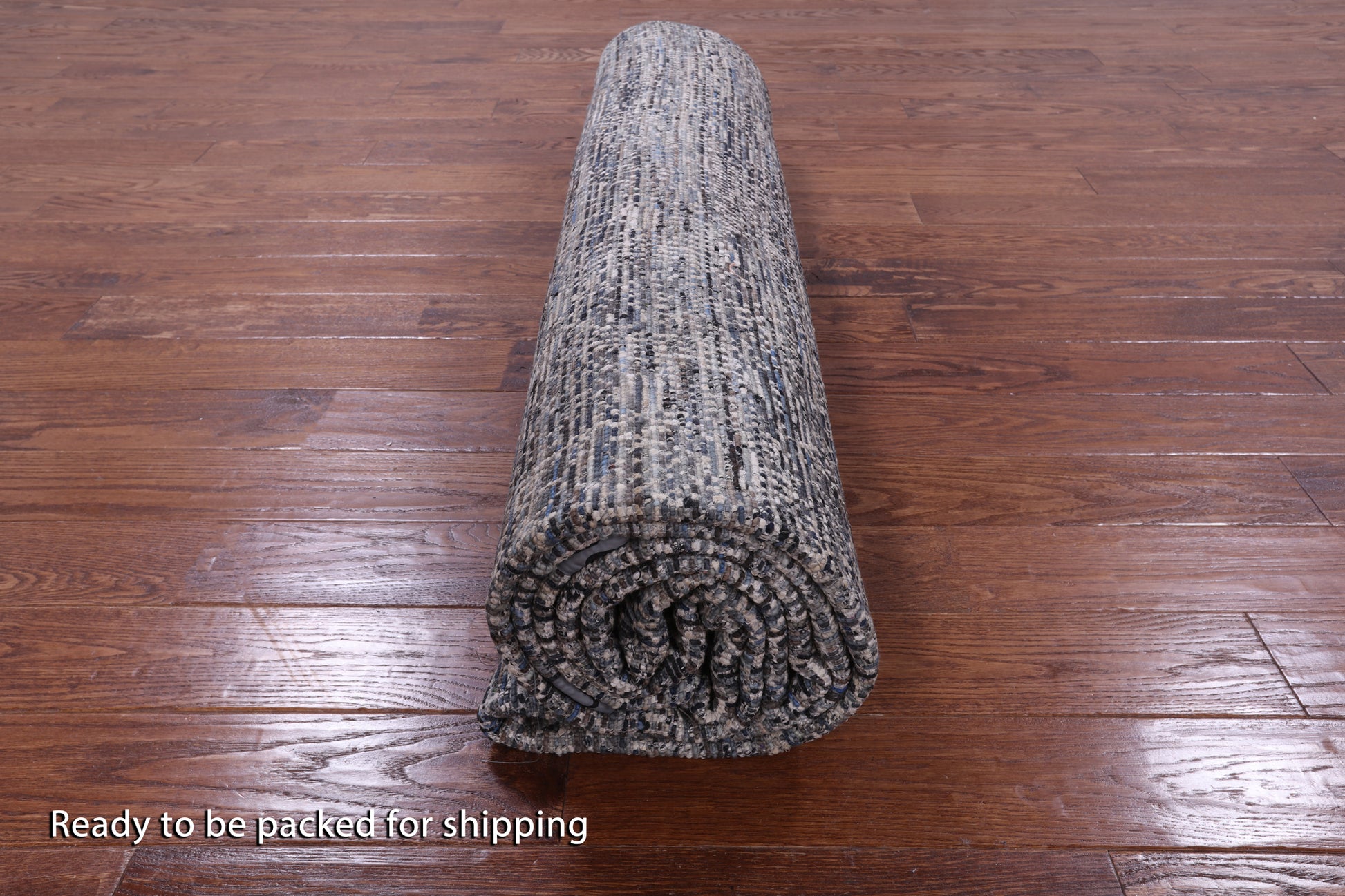 Contemporary Hand Knotted Wool & Silk Rug - 9' 0" X 11' 11" - Golden Nile