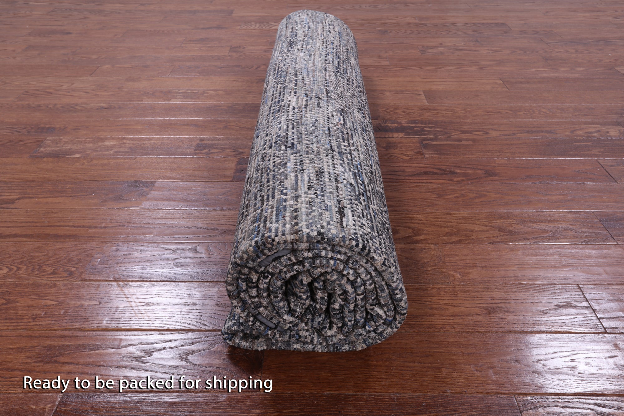 Contemporary Hand Knotted Wool & Silk Rug - 9' 0" X 11' 11" - Golden Nile