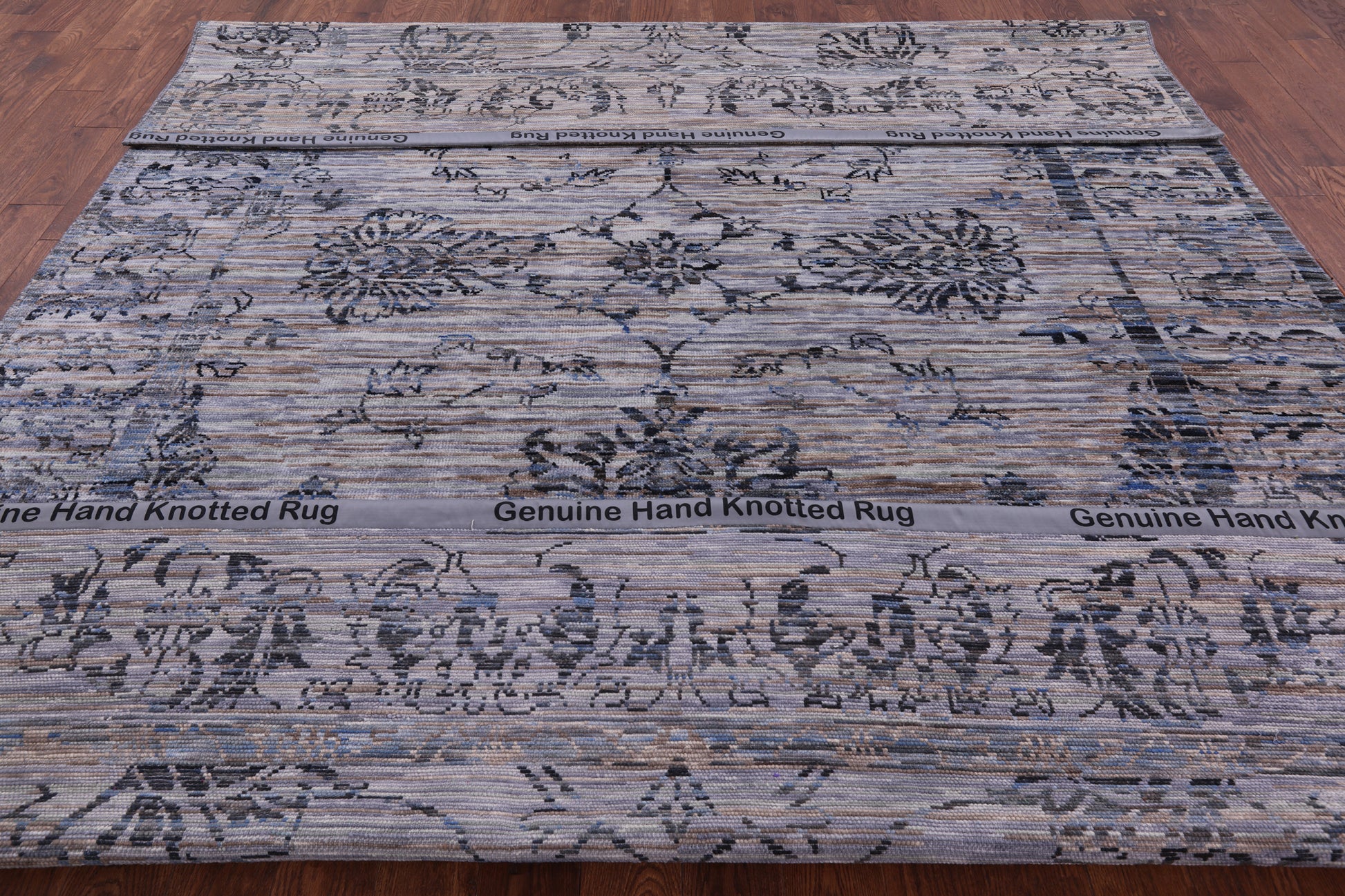 Modern Handmade Wool Rug - 8' 11" X 12' 3" - Golden Nile