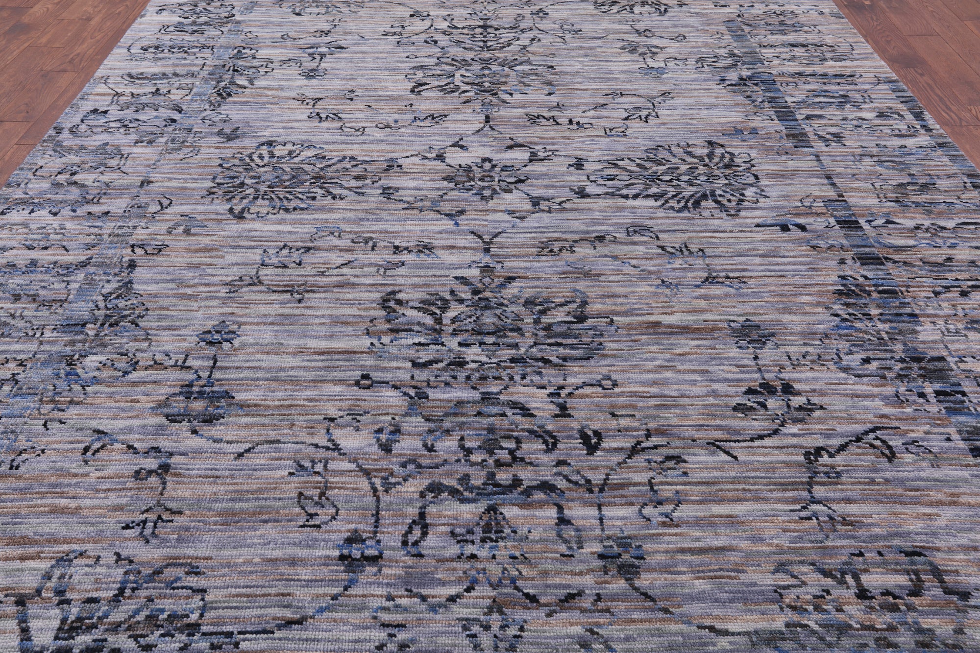 Modern Handmade Wool Rug - 8' 11" X 12' 3" - Golden Nile