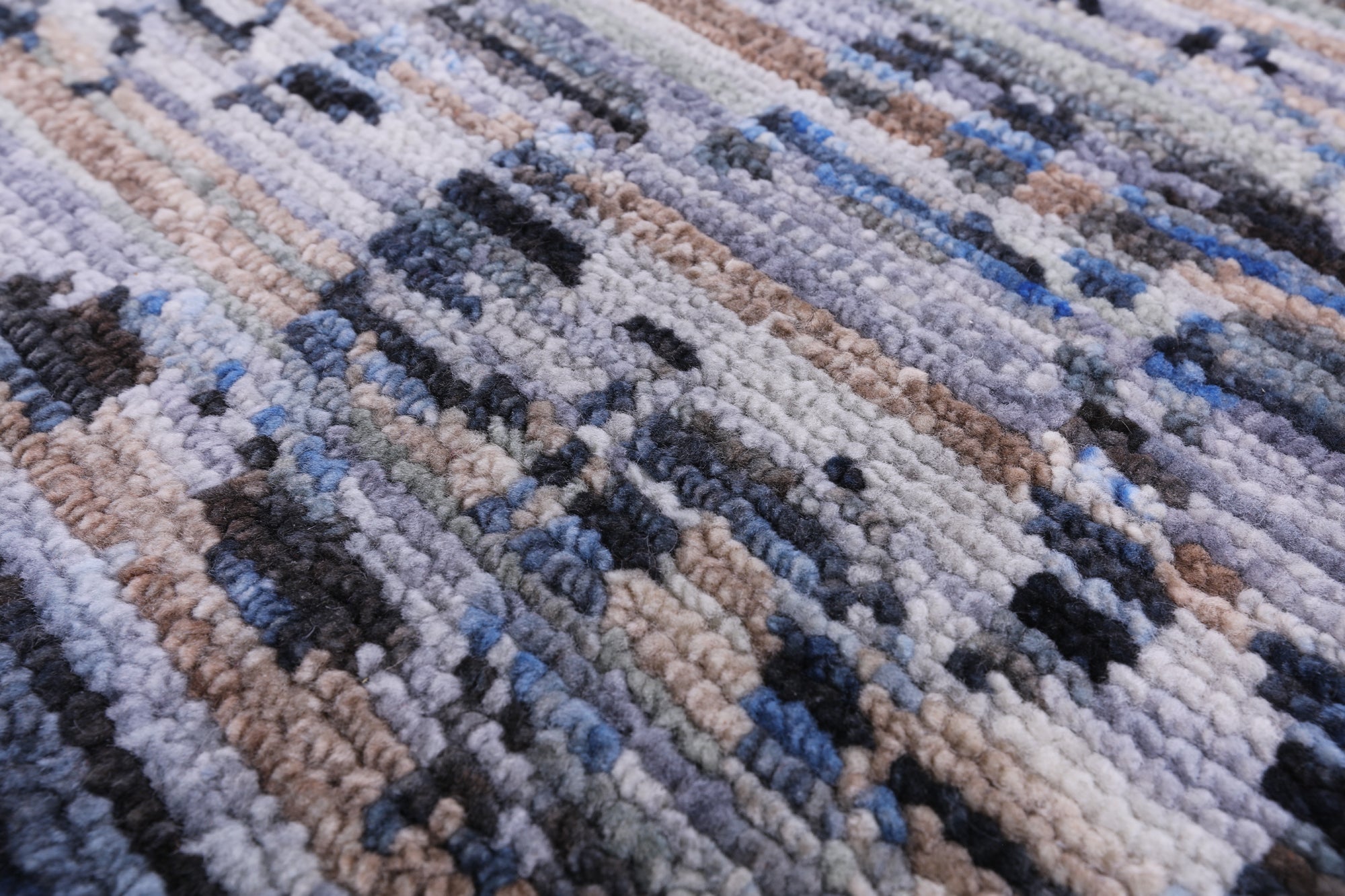 Modern Handmade Wool Rug - 8' 11" X 12' 3" - Golden Nile