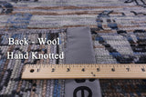 Modern Handmade Wool Rug - 8' 11" X 12' 3" - Golden Nile
