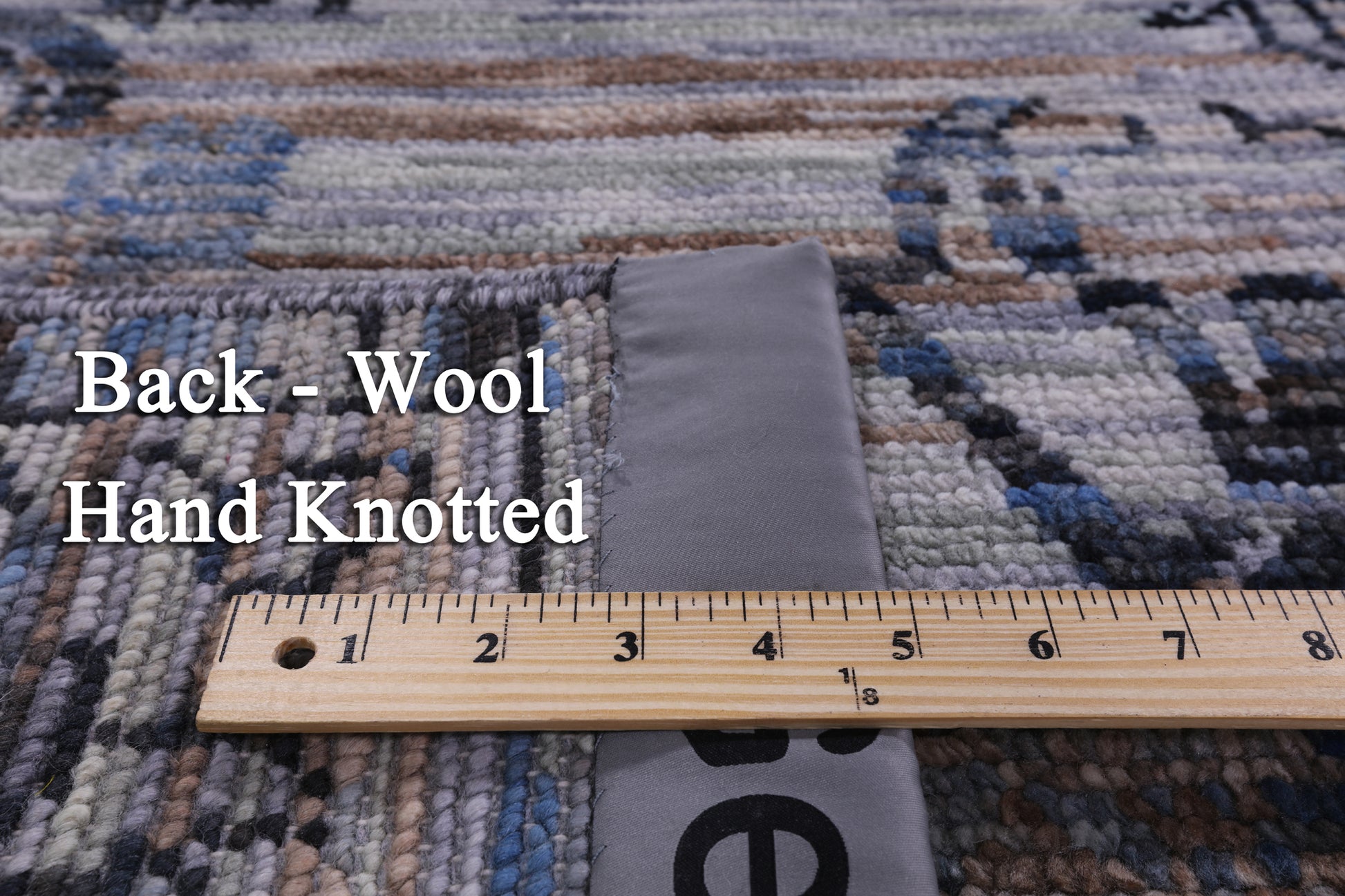 Modern Handmade Wool Rug - 8' 11" X 12' 3" - Golden Nile